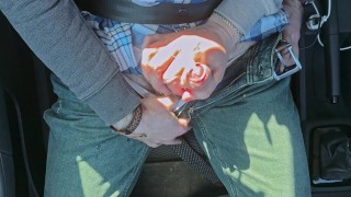 🌶️ Taxi passenger took out his dick and started jerking off. Helped him cum. Lots of cum 💦