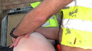XL hairy hung cock Creampies ginger tradesman’s ass hole on the constitution site.