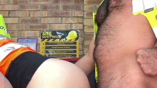 XL hairy hung cock Creampies ginger tradesman’s ass hole on the constitution site.