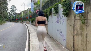 I suck a stranger's cock in a car on the highway - Luna Vitaler & Max Betancur