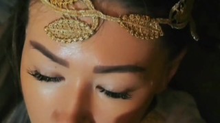 Bound Priestess Becomes Willing Prey