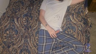 Clothed Watching Hot Pornhub Featured Video While Teasing My Cock