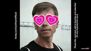 My friend didn't come, and I had to fuck my tight ass with an anal dildo on my own