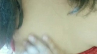 Mi esposa se hizo coger con otro y le termina en la boca