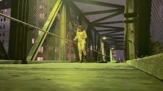 Little dick exposed outside in public