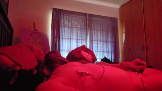 Cumming from nipple torture and ball tugging.