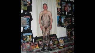 My body with complete sets for woman and one testicle