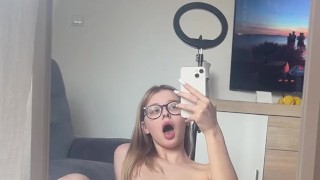 POV: you called me on video and I cum for you