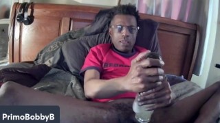 BLOWJOB TOY IS DICK HUNGRY, PRIMO TRIES NOT TO CUM 1st time