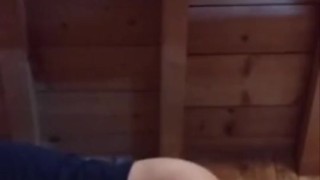 A sergeant gets fucked by his corporal in a mountain hut before the soldiers return to the military