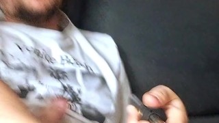 Quickie on the couch – morning wood relief