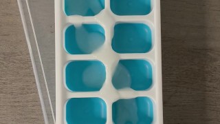 Big Cock Bodybuilder Makes Ice Cubes With Ropes of His Cum