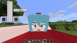 Gooning on Hatsune Miku Jenny's Mod (FapCraft)