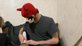 good boy licks feet and sucks uncut, big cock of young top