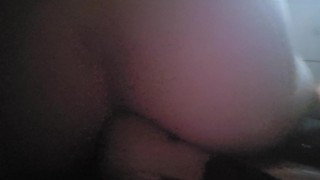 Big dildo in my ass while wifey is away