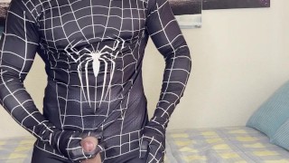 SPIDERMAN MILKY COCK😈you know where watch me in action!!