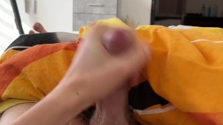 Woke up horny and with a boner, morning masturbation before I go to school