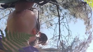 Backstage Surprise Blowjob and Deepthroat for the Cameraman