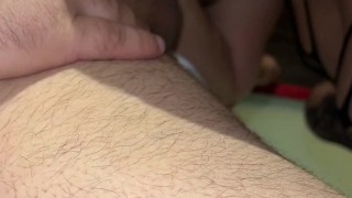 Escort dancing and riding client's cock in motel