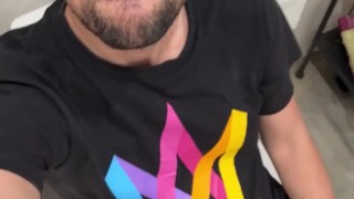 Solo Guy Jerks Off Until Massive Cum Explosion