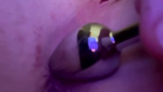 Close Up Squirting Orgasm.. I was so horny I put my dildo in my tight little ass