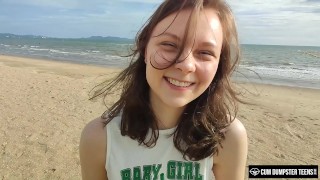 CumDumpsterTeens- cute teen HiYouth gets covered in cum!