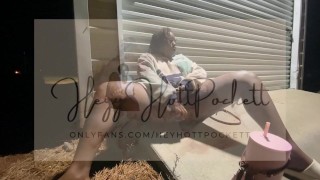 College Slut Squirts in Public