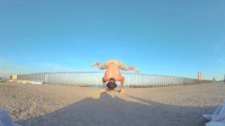 Edging in Public Toilet After Beach Workout – Teaser | Full 2D + 180VR 8K on OF & FapHouse