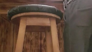 Almost got caught getting fingered at the bar by the bartender after giving me afew shots of tequila