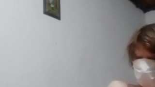 Teasing my completely naked cock