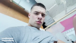 Rocky gets on his knees for Malik's Big Cock