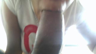 POV BLOWJOB INDIAN WIFE SUCKING DEEPTHROAT FETISH SPITTING AND SWALLOWING