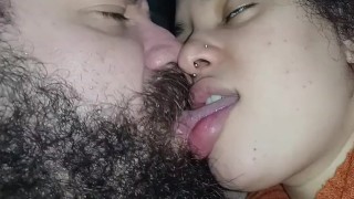 The naughtiest kiss in porn, she makes him cum moaning in the handjob kissing mouth🫦👅💦🤤🍆🥛😋🤤