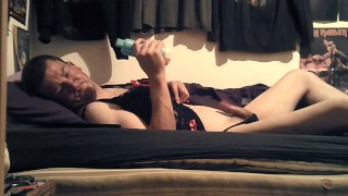 Jerking for you (90) with one testicle