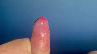 Pressure release - big cock becomes a sperm fountain