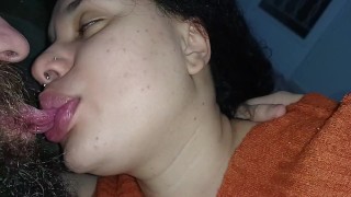 pov kissing her nicely with hard dick, she handjob and I cum from horny heat kissing😙🫦🍌🥛😵🤤