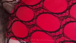 Quicky in Public rest area - fishnets