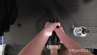 British Twink Ryan jerks off and fucks his toy