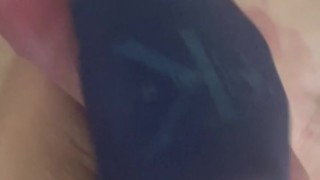 Giving the bestie footy with my blue slippers on.