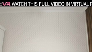Beautiful brunette Alice Lee moans and has great fun with a big dildo in VR.
