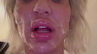 Eating sperme all day