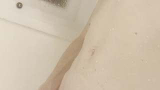 Twink Cums in Shower