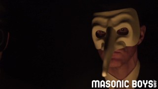 Beautiful twink Jack Waters barebacked by suited DILFs