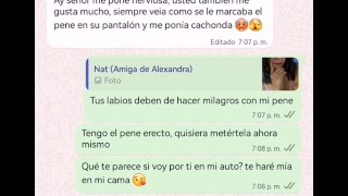 Chat caliente por WhatsApp con la Mejor Amiga de mi Hija