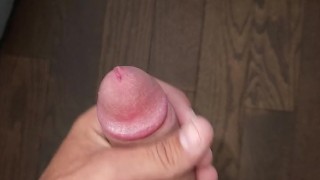 Big cock cumshot after shower