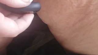 Vibrator play with a lil squirt