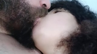 wife kiss 18 years old loves to kiss in front of the camera, she gets wet💦😵😋🤤😘🫦😙