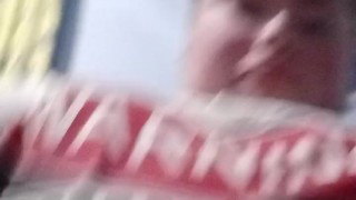 18 year old strokes his dick on camera for views and entertainment