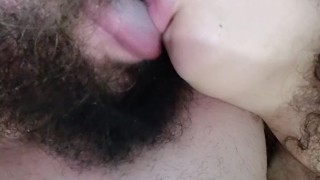 HOT AND NAUGHTY KISS, big and horny lips, licking each other with a sexy kiss