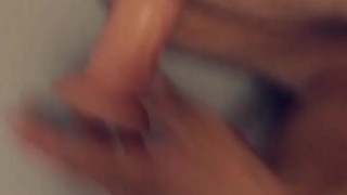 Anal dildo penetration